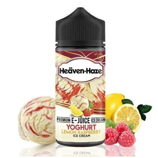 Heaven Haze Yoghurt Lemon Raspberry Ice Cream 100ml shortfill