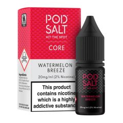 Pod Salt Core Watermelon Breeze 10ml 20mg/ml nicsalt
