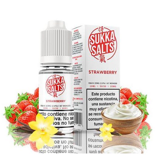 Sukka Salts Strawberry 10ml 20mg/ml nikotinsó