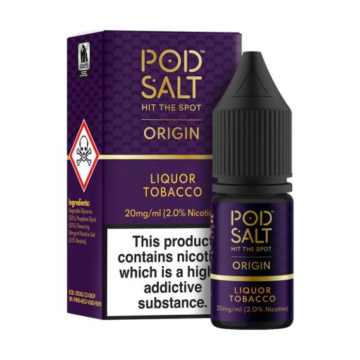 Pod Salt Origin Liquor Tobacco 10ml 11mg/ml nicsalt