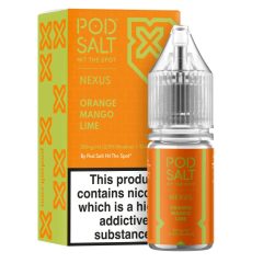 Pod Salt Nexus Orange Mango Lime 10ml 20mg/ml nicsalt