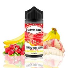   Heaven Haze Straw-Nana Strawberry Banana Ice Cream 100ml shortfill