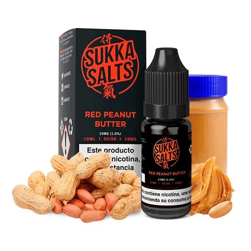 Sukka Salts Red Peanut Butter 10ml 10mg/ml nicsalt