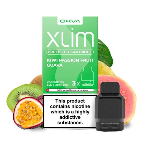 OXVA Kiwi Passion Fruit Guava prefilled pod cartridge 3pcs