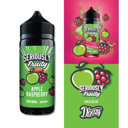 Doozy Vape Co Seriously Fruity Apple Raspberry 100ml shortfill