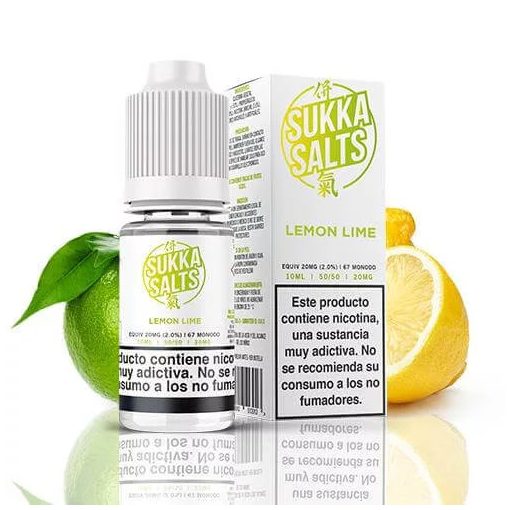 Sukka Salts Lemon Lime 10ml 10mg/ml nicsalt