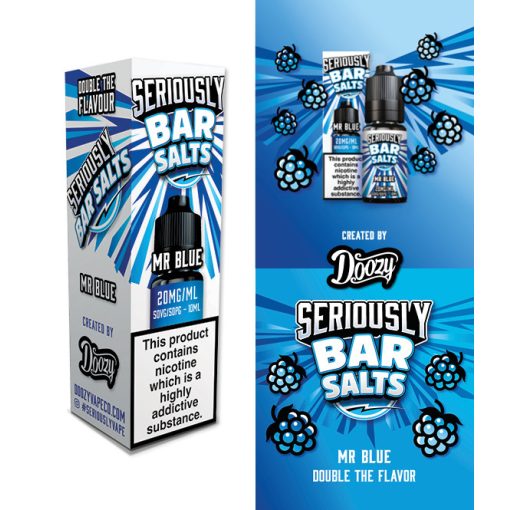 Doozy Vape Co Seriously Bar Salts Mr Blue 10ml 10mg/ml nicsalt