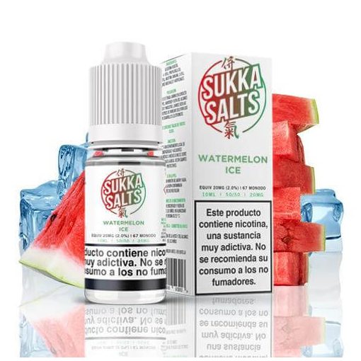 Sukka Salts Watermelon Ice 10ml 10mg/ml nicsalt