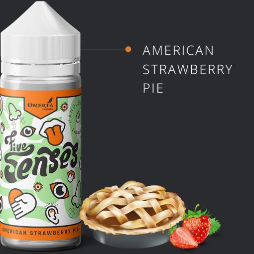 [Kifutott] 5-Senses American Strawberry Pie 30ml aroma