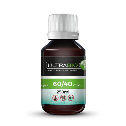Ultrabio 40PG/60VG 250ml nicotinefree base