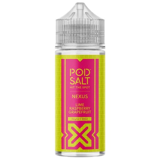 Pod Salt Nexus Lime Raspberry Grapefruit 100ml shortfill