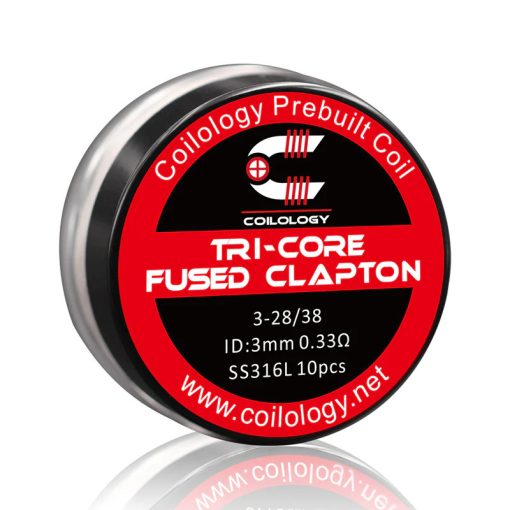 Coilology Tri-Core Fused Clapton SS316L 0,33ohm (10pcs)