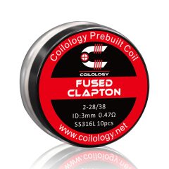 Coilology Fused Clapton SS316L 0,47ohm (10db)