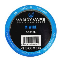   Vandy Vape SS316L Mesh Wire 300mesh 2,93ohm/ft ellenálláshuzal