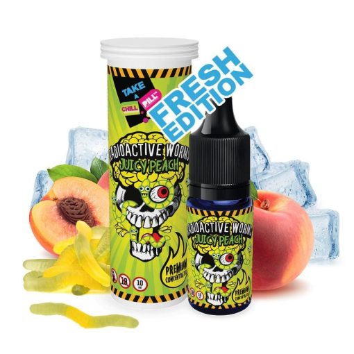 Chill Pill Radioactive Worms Juicy Peach 10ml aroma with cooling