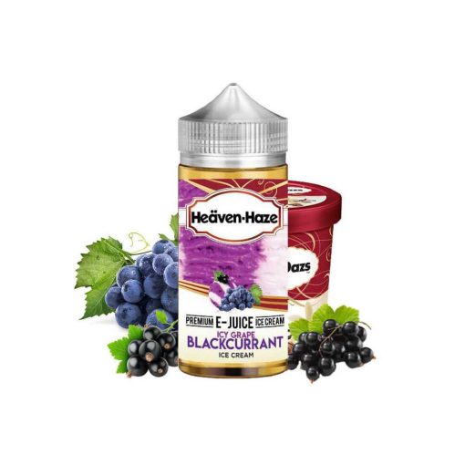Heaven Haze Icy Grape Blackcurrant Ice Cream 100ml shortfill