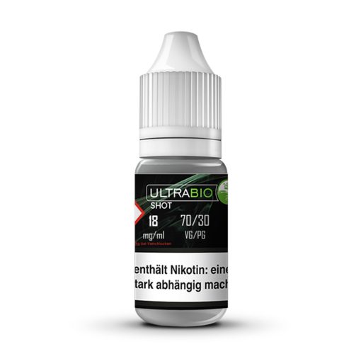 Ultrabio 30PG/70VG 10ml 18mg/ml nicotine booster