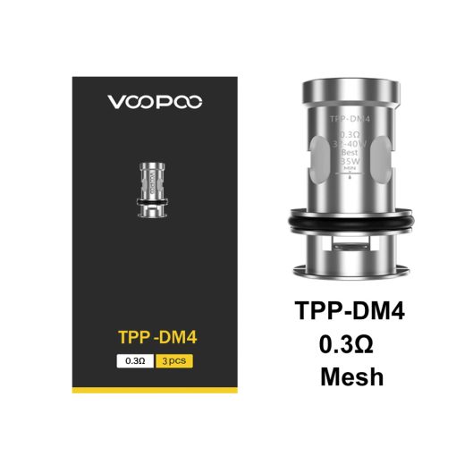 VooPoo TPP DM4 0,3ohm porlasztó 3db